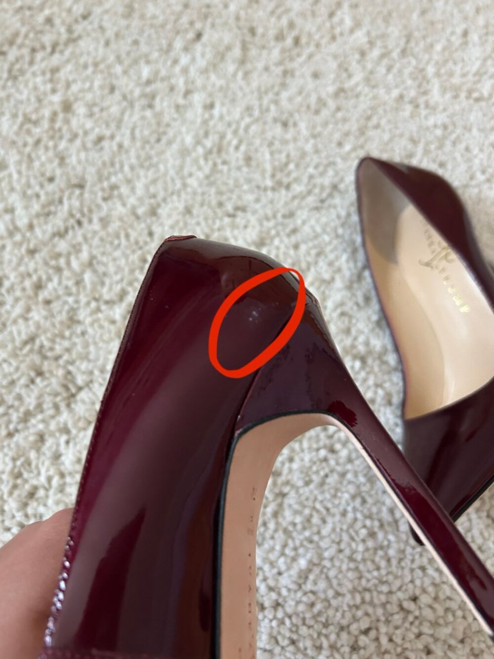 Ivanka Trump Carra Wine Red Heels - Picture 6 of 9